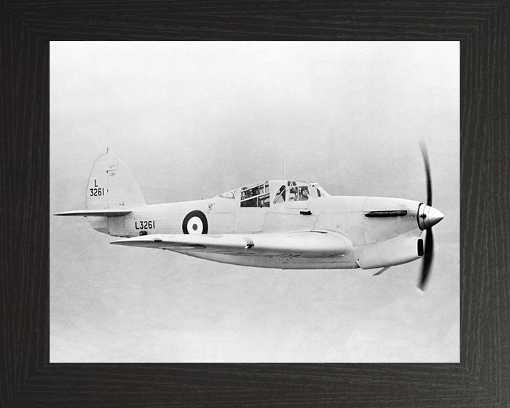 RAF Hawker Henley in Flight Photo Print - Royal Air Force Aircraft Posters, Prints, & Visual Artwork Hampshire Prints 10 x 8 Black Frame No