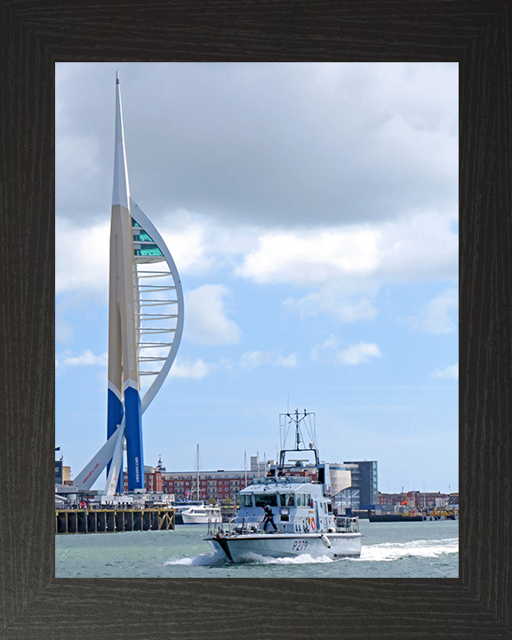 HMS Blazer (P279) Photo Print - Portsmouth 2019 - Royal Navy Archer Class P2000 Patrol Vessel Posters, Prints, & Visual Artwork Hampshire Prints 10 x 8 Black Frame No