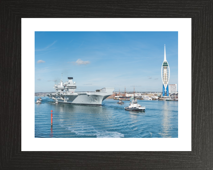 HMS Queen Elizabeth R08 Queen Elizabeth Class Aircraft Carrier October 2017 Photo Print - Posters, Prints, & Visual Artwork - by Hampshire Prints (image 2 of 9)