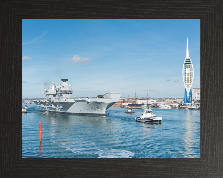 HMS Queen Elizabeth R08 Queen Elizabeth Class Aircraft Carrier October 2017 Photo Print - Posters, Prints, & Visual Artwork - by Hampshire Prints (image 3 of 9)