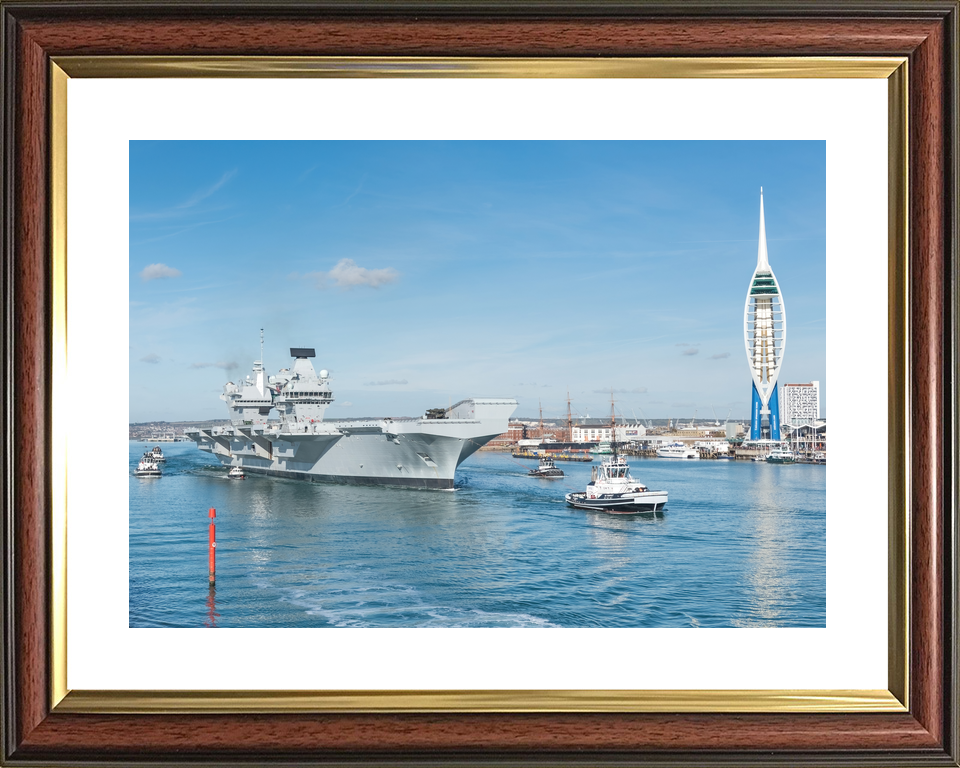 HMS Queen Elizabeth R08 Queen Elizabeth Class Aircraft Carrier October 2017 Photo Print - Posters, Prints, & Visual Artwork - by Hampshire Prints (image 8 of 9)