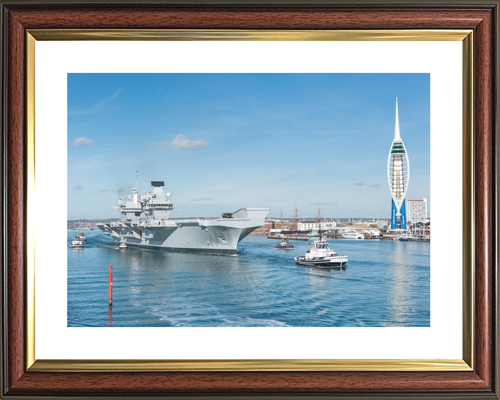 HMS Queen Elizabeth R08 Queen Elizabeth Class Aircraft Carrier October 2017 Photo Print - Posters, Prints, & Visual Artwork - by Hampshire Prints (image 8 of 9)