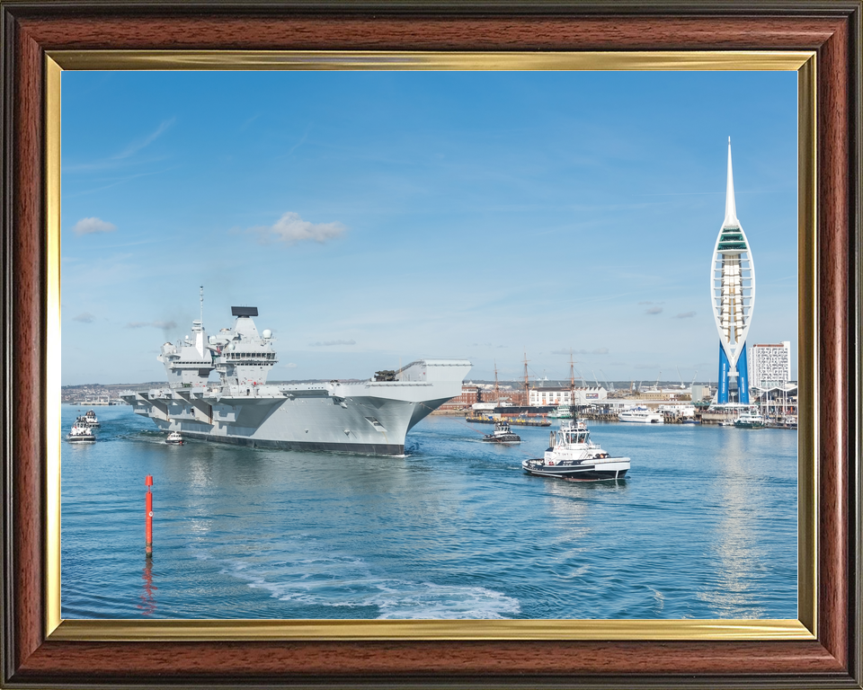 HMS Queen Elizabeth R08 Queen Elizabeth Class Aircraft Carrier October 2017 Photo Print - Posters, Prints, & Visual Artwork - by Hampshire Prints (image 9 of 9)
