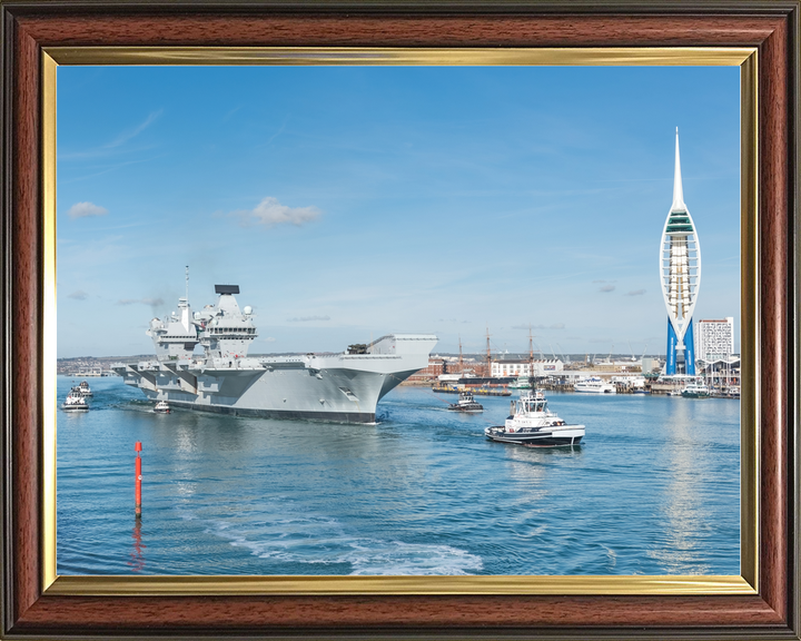 HMS Queen Elizabeth R08 Queen Elizabeth Class Aircraft Carrier October 2017 Photo Print - Posters, Prints, & Visual Artwork - by Hampshire Prints (image 9 of 9)