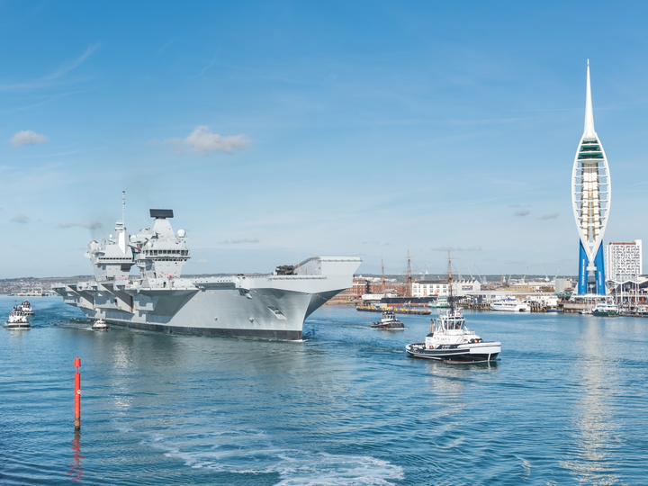 HMS Queen Elizabeth R08 Queen Elizabeth Class Aircraft Carrier October 2017 Photo Print - Posters, Prints, & Visual Artwork - by Hampshire Prints (image 1 of 9)