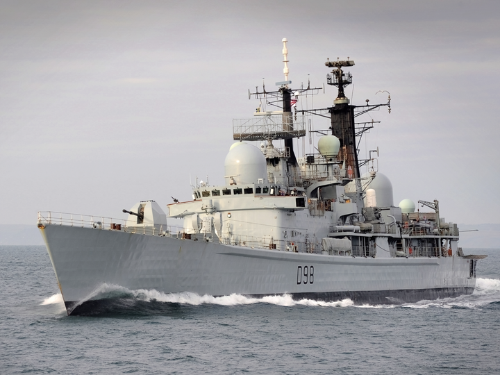 HMS York D98 Type 42 Destroyer January 2011