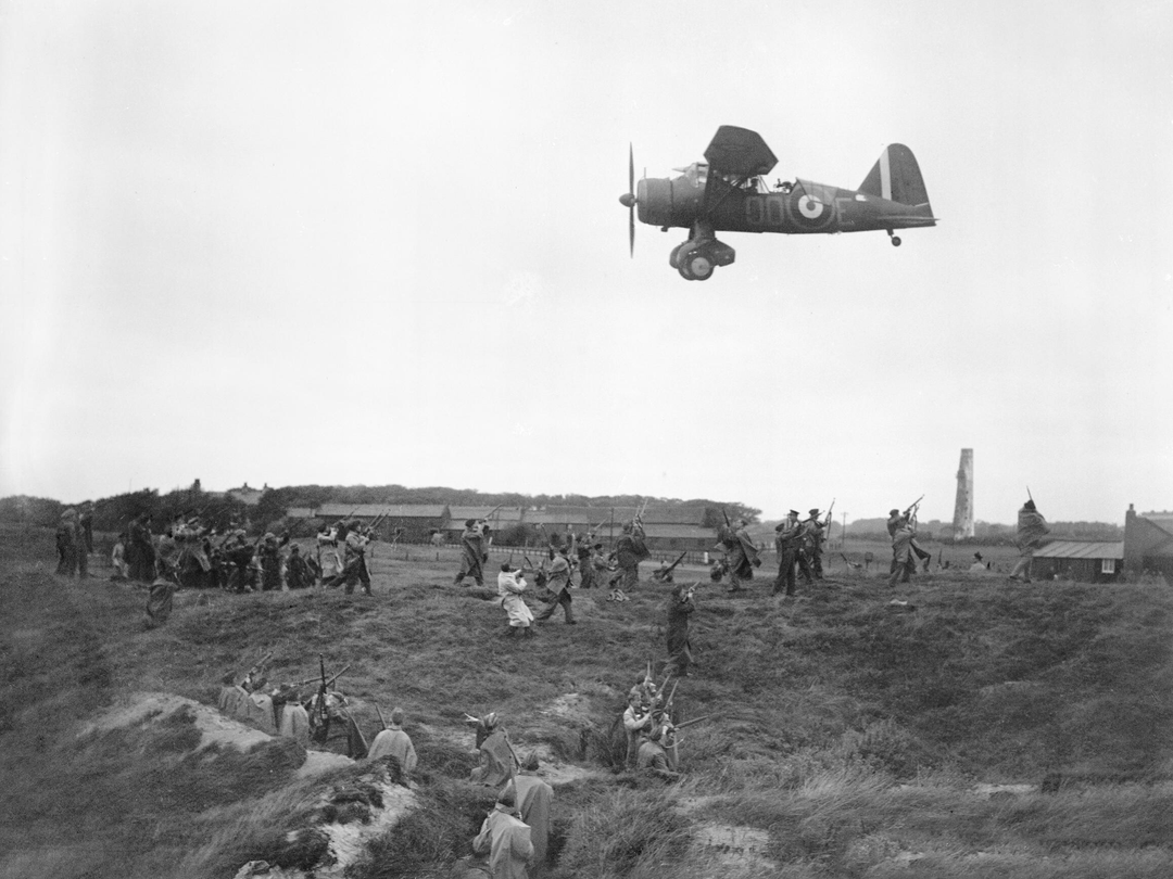 RAF Westland Lysander Flying over the Home Guard Photo Print - Royal Air Force Aircraft Posters, Prints, & Visual Artwork Hampshire Prints 6 x 4 No Frame No