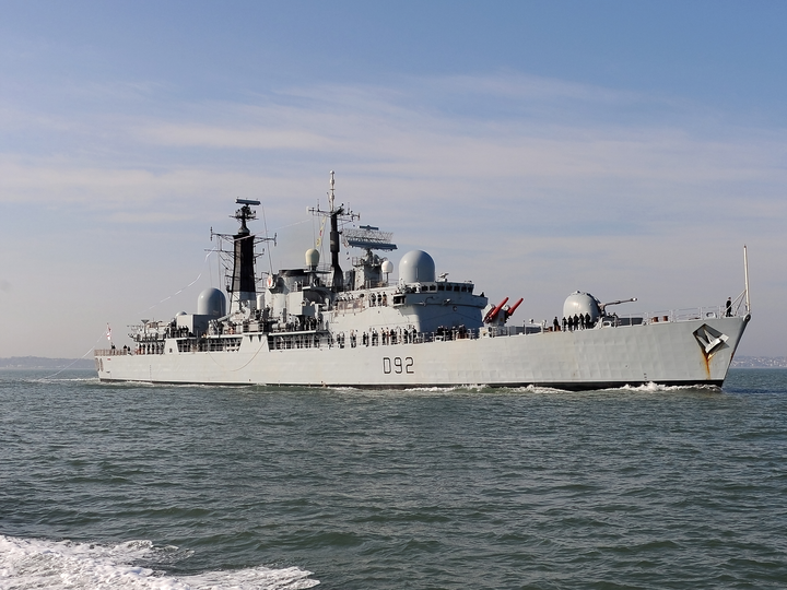 HMS Liverpool D92 Type 42 Destroyer 2012 Entering Harbour Photo Print - Posters, Prints, & Visual Artwork - by Hampshire Prints (image 1 of 9)