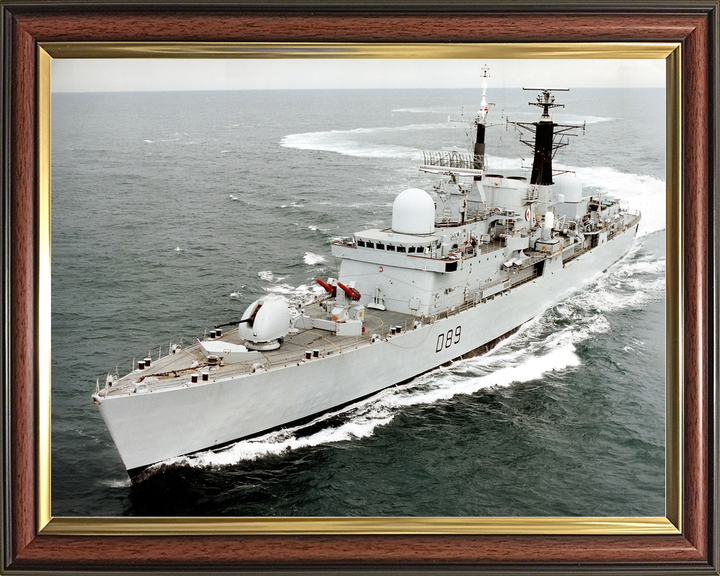 HMS Exeter (D89) Royal Navy Type 42 Destroyer Making Turns Photo Print Wall Art Decor - Posters, Prints, & Visual Artwork - by Hampshire Prints (image 9 of 9)