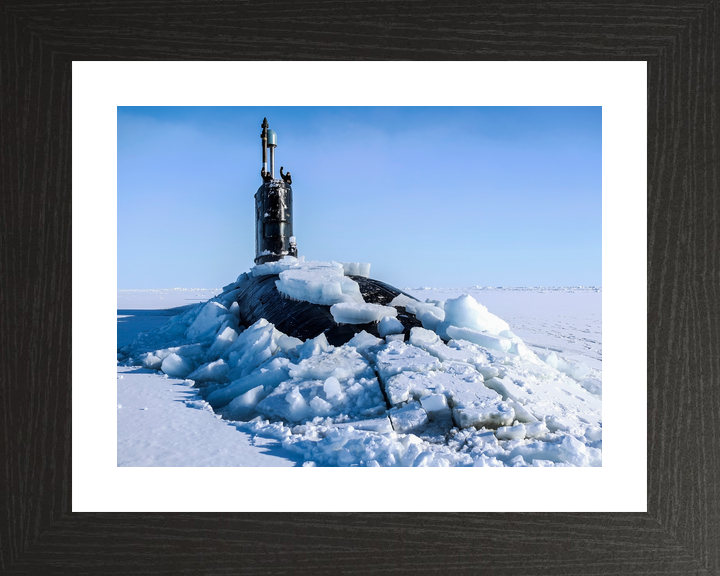HMS Trenchant S91 Trafalgar Class Submarine 2018 ICEX Surfacing Photo Print - Posters, Prints, & Visual Artwork - by Hampshire Prints (image 2 of 9)
