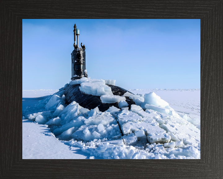 HMS Trenchant S91 Trafalgar Class Submarine 2018 ICEX Surfacing Photo Print - Posters, Prints, & Visual Artwork - by Hampshire Prints (image 3 of 9)