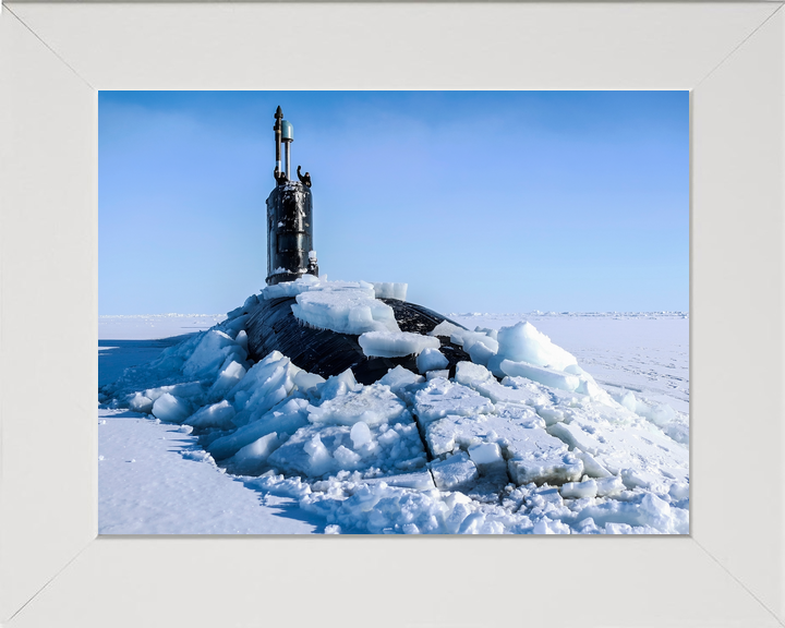 HMS Trenchant S91 Trafalgar Class Submarine 2018 ICEX Surfacing Photo Print - Posters, Prints, & Visual Artwork - by Hampshire Prints (image 5 of 9)