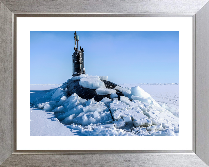 HMS Trenchant S91 Trafalgar Class Submarine 2018 ICEX Surfacing Photo Print - Posters, Prints, & Visual Artwork - by Hampshire Prints (image 6 of 9)