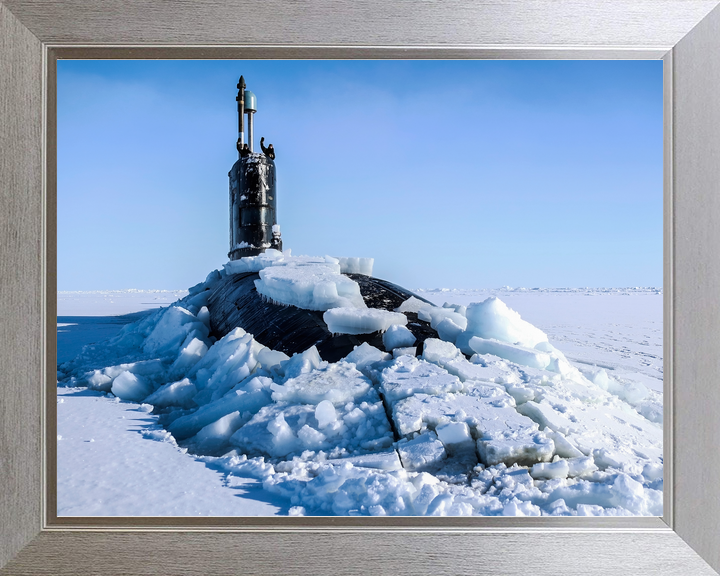 HMS Trenchant S91 Trafalgar Class Submarine 2018 ICEX Surfacing Photo Print - Posters, Prints, & Visual Artwork - by Hampshire Prints (image 7 of 9)