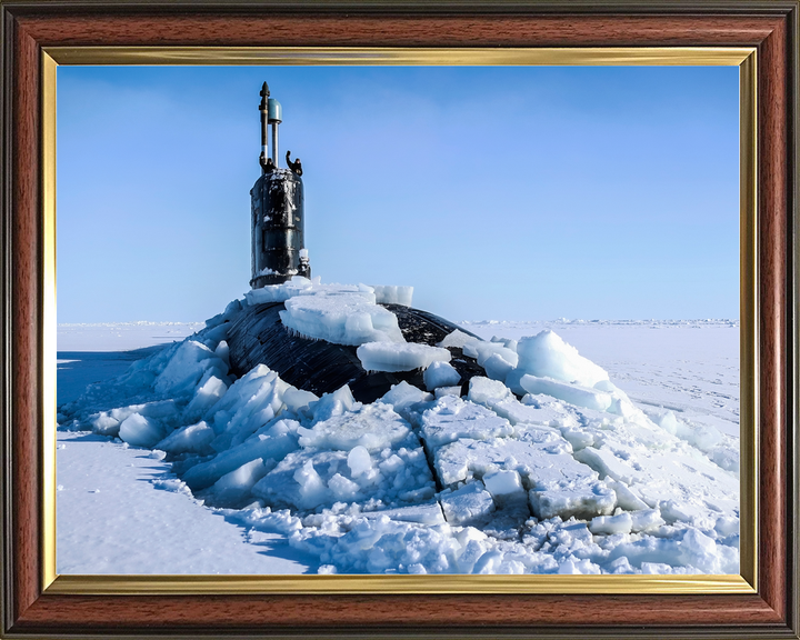 HMS Trenchant S91 Trafalgar Class Submarine 2018 ICEX Surfacing Photo Print - Posters, Prints, & Visual Artwork - by Hampshire Prints (image 9 of 9)