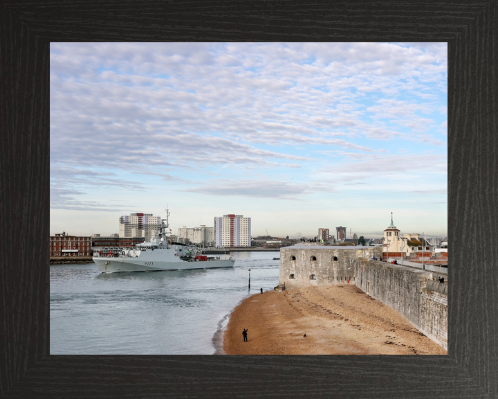 HMS Medway P223 River Class Patrol Vessel January 2020 Leaving Portsmouth Photo Print - Posters, Prints, & Visual Artwork - by Hampshire Prints (image 3 of 9)