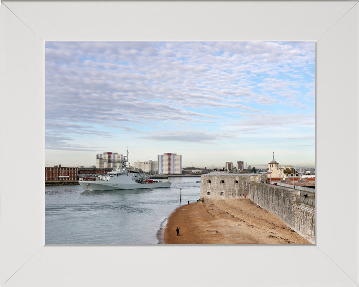 HMS Medway P223 River Class Patrol Vessel January 2020 Leaving Portsmouth Photo Print - Posters, Prints, & Visual Artwork - by Hampshire Prints (image 5 of 9)