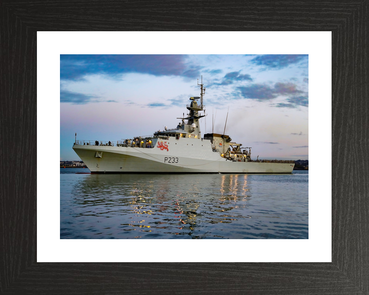 HMS Tamar P233 River Class Patrol Vessel January 2021 Port Beam Photo Print - Posters, Prints, & Visual Artwork - by Hampshire Prints (image 2 of 9)