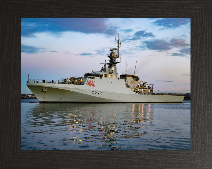 HMS Tamar P233 River Class Patrol Vessel January 2021 Port Beam Photo Print - Posters, Prints, & Visual Artwork - by Hampshire Prints (image 3 of 9)