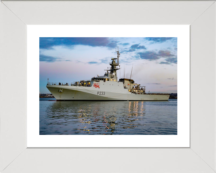 HMS Tamar P233 River Class Patrol Vessel January 2021 Port Beam Photo Print - Posters, Prints, & Visual Artwork - by Hampshire Prints (image 4 of 9)