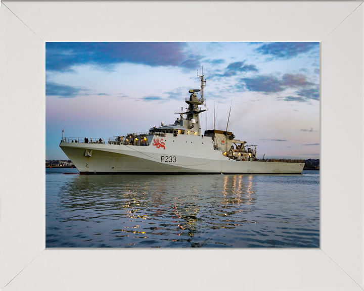 HMS Tamar P233 River Class Patrol Vessel January 2021 Port Beam Photo Print - Posters, Prints, & Visual Artwork - by Hampshire Prints (image 5 of 9)