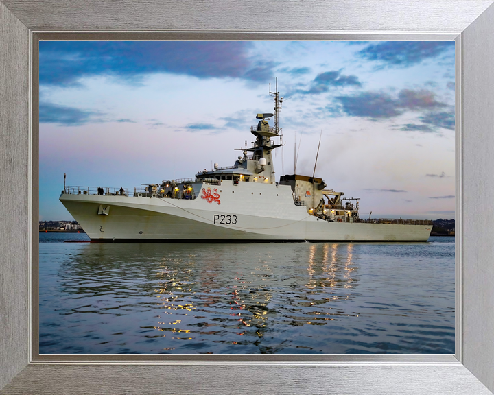 HMS Tamar P233 River Class Patrol Vessel January 2021 Port Beam Photo Print - Posters, Prints, & Visual Artwork - by Hampshire Prints (image 7 of 9)
