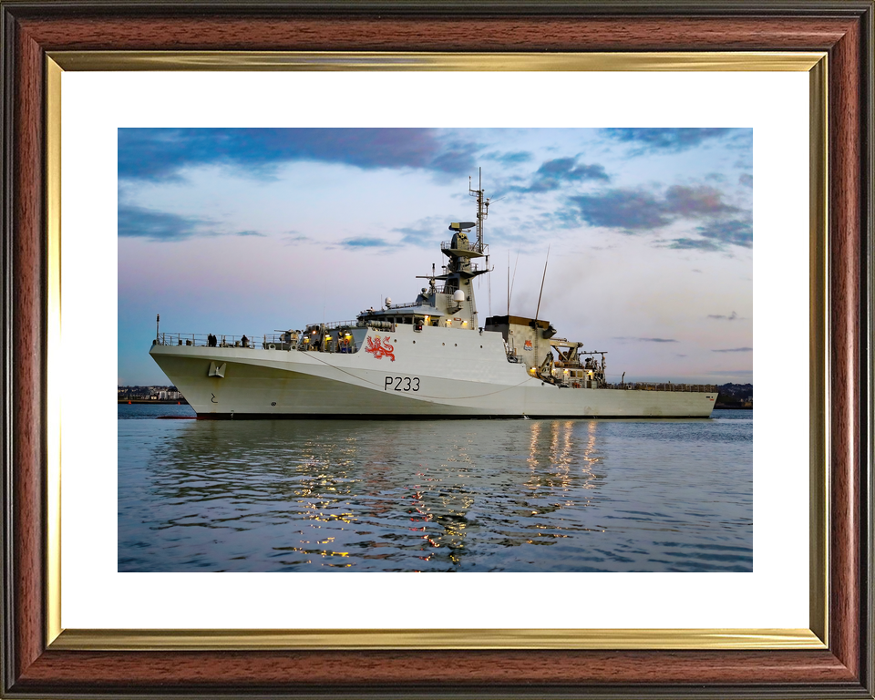 HMS Tamar P233 River Class Patrol Vessel January 2021 Port Beam Photo Print - Posters, Prints, & Visual Artwork - by Hampshire Prints (image 8 of 9)