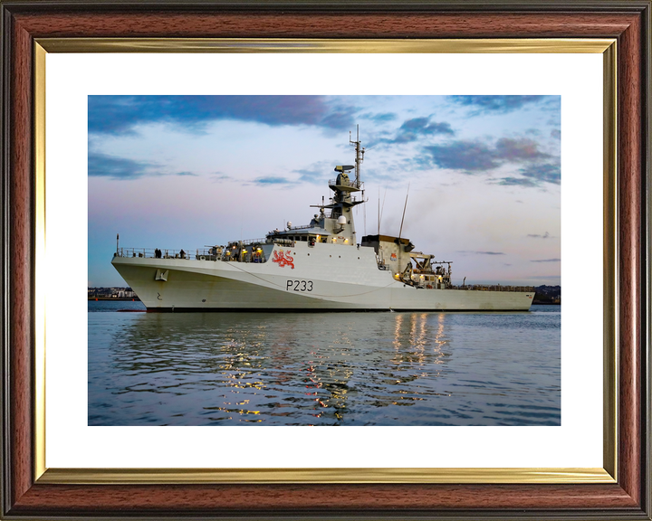 HMS Tamar P233 River Class Patrol Vessel January 2021 Port Beam Photo Print - Posters, Prints, & Visual Artwork - by Hampshire Prints (image 8 of 9)