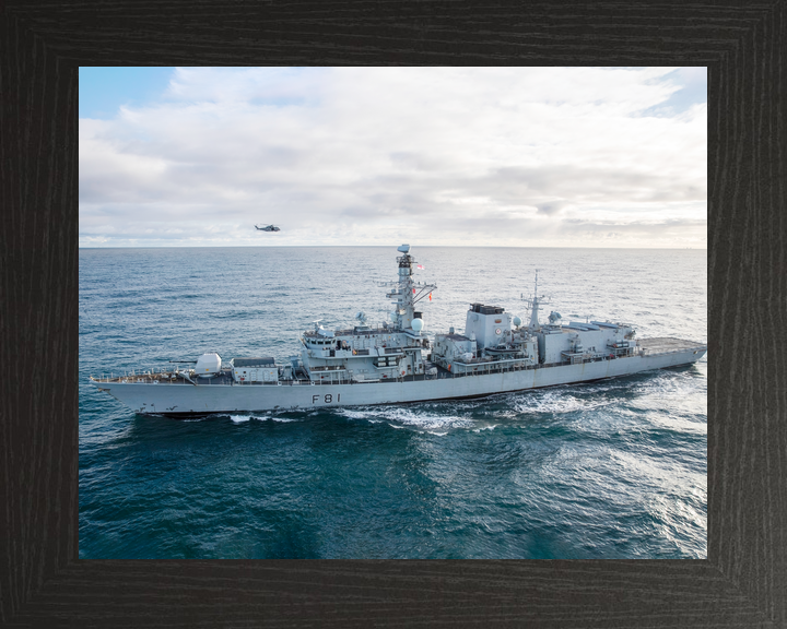 HMS Sutherland F81 Type 23 Frigate February 2020 Port Beam View