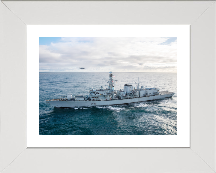 HMS Sutherland F81 Type 23 Frigate February 2020 Port Beam View