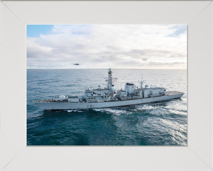 HMS Sutherland F81 Type 23 Frigate February 2020 Port Beam View