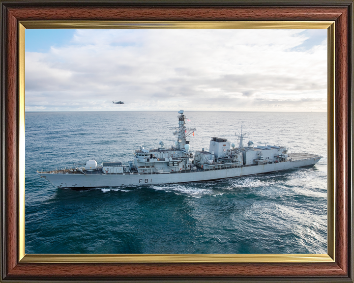 HMS Sutherland F81 Type 23 Frigate February 2020 Port Beam View