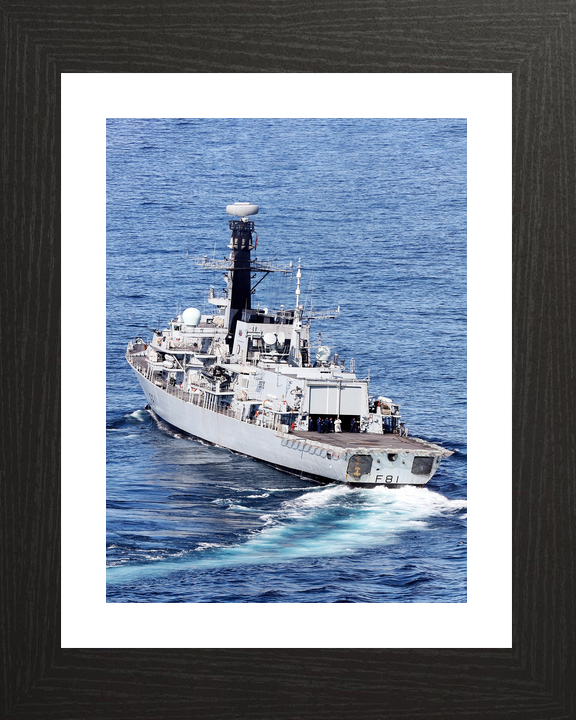 HMS Sutherland F81 Type 23 Frigate April 2017 Stern View Photo Print - Posters, Prints, & Visual Artwork - by Hampshire Prints (image 2 of 9)