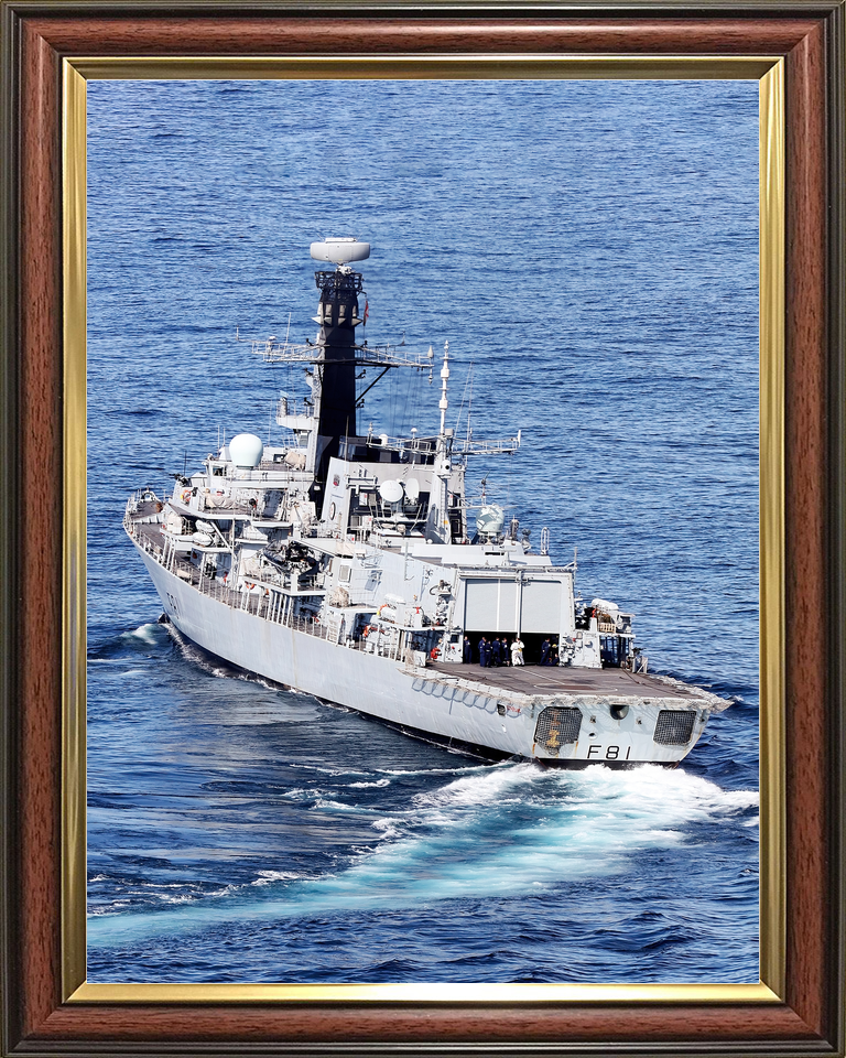 HMS Sutherland F81 Type 23 Frigate April 2017 Stern View Photo Print - Posters, Prints, & Visual Artwork - by Hampshire Prints (image 9 of 9)
