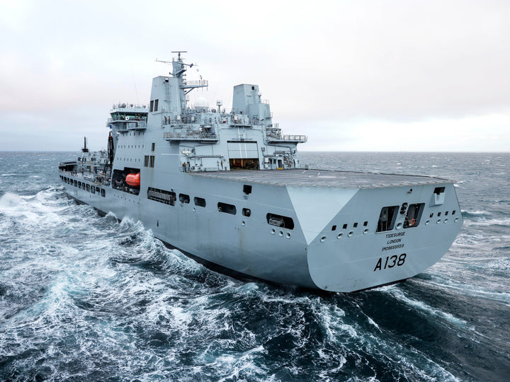 Tide Class Fast RFA Tidesurge (A138) Port Quarter View Royal Fleet Auxiliary Tide class ...