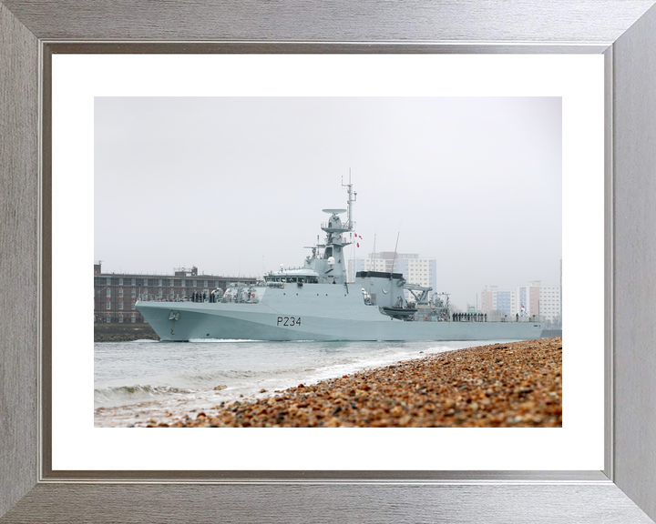 HMS Spey P234 River Class Patrol Vessel February 2021 Leaving Portsmouth Photo Print - Posters, Prints, & Visual Artwork - by Hampshire Prints (image 6 of 9)