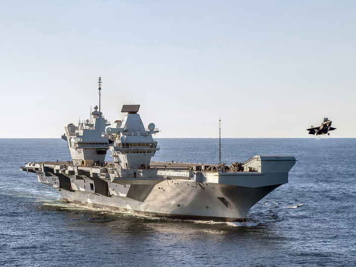 HMS Queen Elizabeth R08 Queen Elizabeth Class Aircraft Carrier November 2018 Photo Print - Posters, Prints, & Visual Artwork - by Hampshire Prints (image 1 of 9)