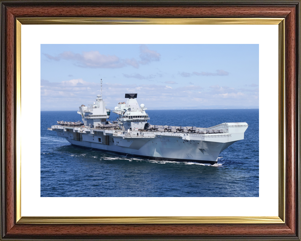 HMS Queen Elizabeth R08 Queen Elizabeth Class Aircraft Carrier May 2021 Starboard View Photo Print - Posters, Prints, & Visual Artwork - by Hampshire Prints (image 8 of 9)