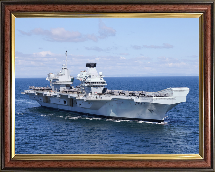 HMS Queen Elizabeth R08 Queen Elizabeth Class Aircraft Carrier May 2021 Starboard View Photo Print - Posters, Prints, & Visual Artwork - by Hampshire Prints (image 9 of 9)