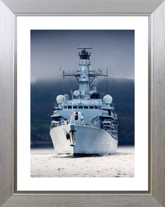 HMS Portland F79 Type 23 Frigate March 2017 Low Bow View Photo Print - Posters, Prints, & Visual Artwork - by Hampshire Prints (image 6 of 9)