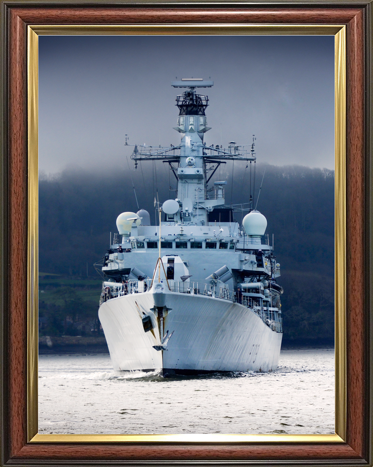 HMS Portland F79 Type 23 Frigate March 2017 Low Bow View Photo Print - Posters, Prints, & Visual Artwork - by Hampshire Prints (image 9 of 9)