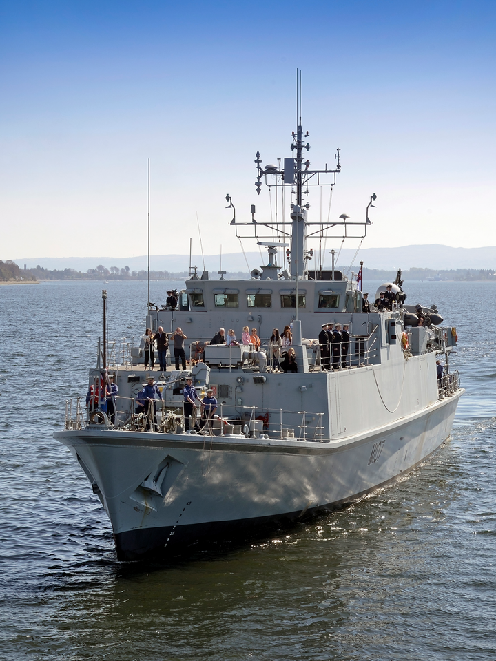 HMS Pembroke M107 Sandown Class Minehunter April 2015 Photo Print - Posters, Prints, & Visual Artwork - by Hampshire Prints (image 1 of 9)