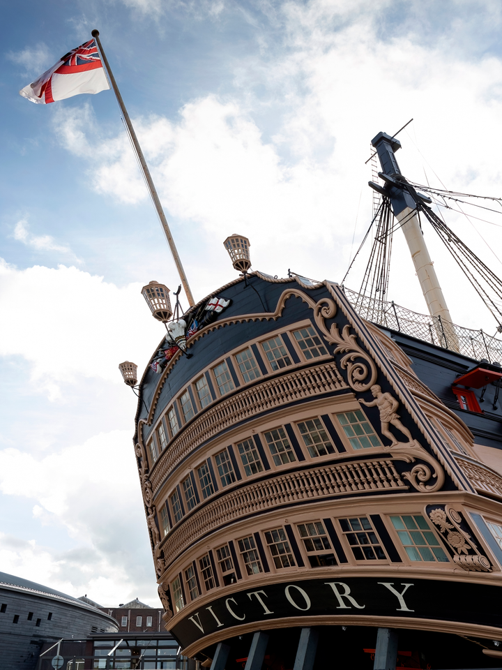 HMS Victory Flagship April 2019 Photo Print - Posters, Prints, & Visual Artwork - by Hampshire Prints (image 1 of 9)