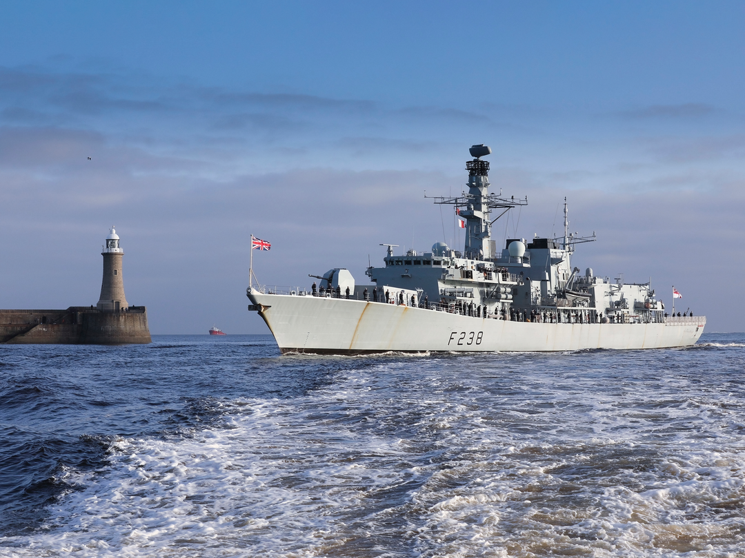 HMS Northumberland F238 Type 23 Frigate January 2000 Photo Print - Posters, Prints, & Visual Artwork - by Hampshire Prints (image 1 of 9)