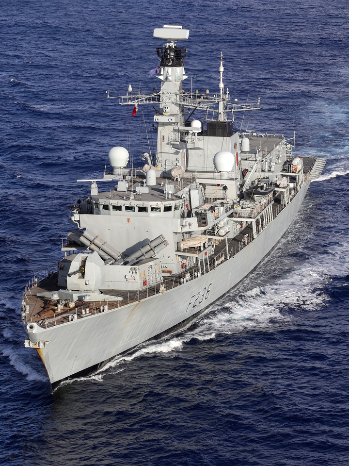 HMS Montrose F236 Type 23 Frigate November 2018 Port Bow View Photo Print - Posters, Prints, & Visual Artwork - by Hampshire Prints (image 1 of 9)