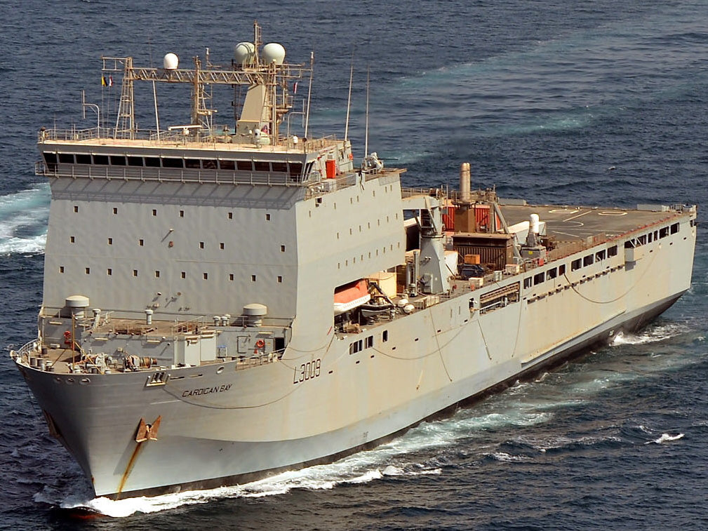 RFA Cardigan Bay L3009 | Photo Print | Framed Print | Bay Class | Auxiliary Dock | Royal Fleet Auxiliary Hampshire Prints