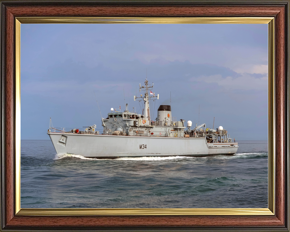 HMS Middleton M34 Hunt Class Mine Warfare Vessel March 2016 Photo Print - Posters, Prints, & Visual Artwork - by Hampshire Prints (image 9 of 9)