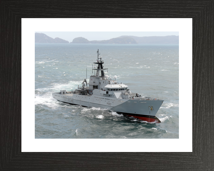 HMS Mersey P283 River Class Patrol Vessel March 2016 Starboard Bow View Photo Print - Posters, Prints, & Visual Artwork - by Hampshire Prints (image 2 of 9)