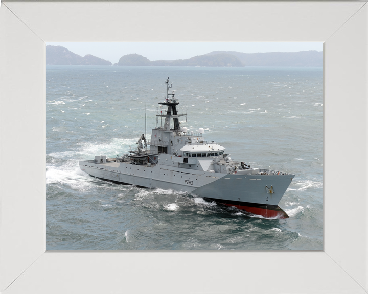 HMS Mersey P283 River Class Patrol Vessel March 2016 Starboard Bow View Photo Print - Posters, Prints, & Visual Artwork - by Hampshire Prints (image 5 of 9)