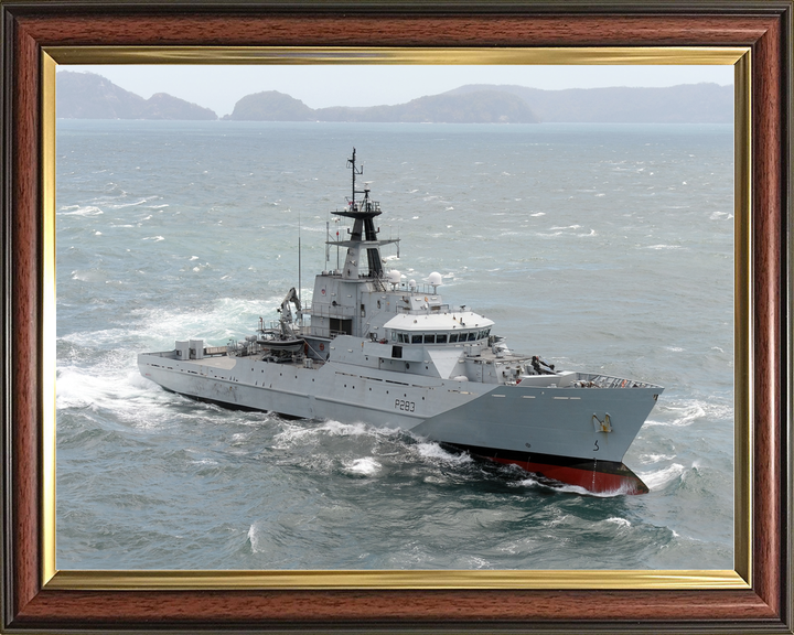 HMS Mersey P283 River Class Patrol Vessel March 2016 Starboard Bow View Photo Print - Posters, Prints, & Visual Artwork - by Hampshire Prints (image 9 of 9)